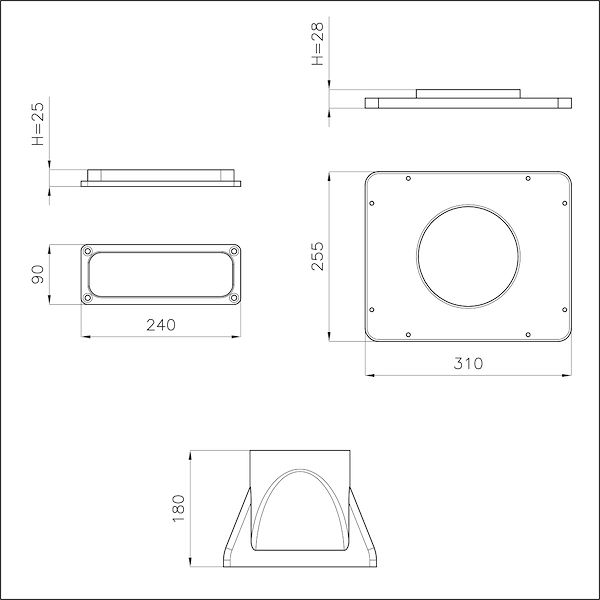 Kit instal. motore remoto