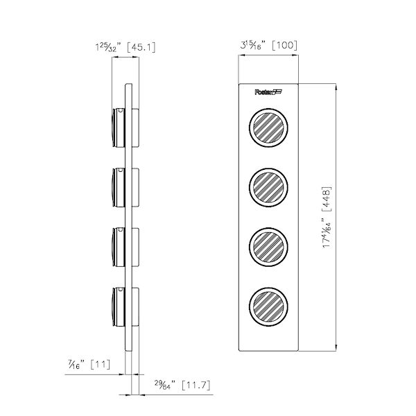 Set di 4 porta-spezie
