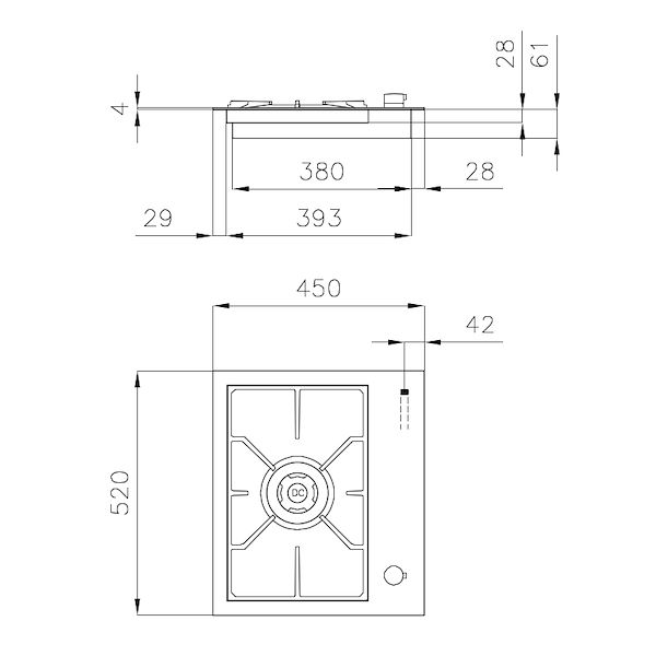 Piano cottura S4000 Domino