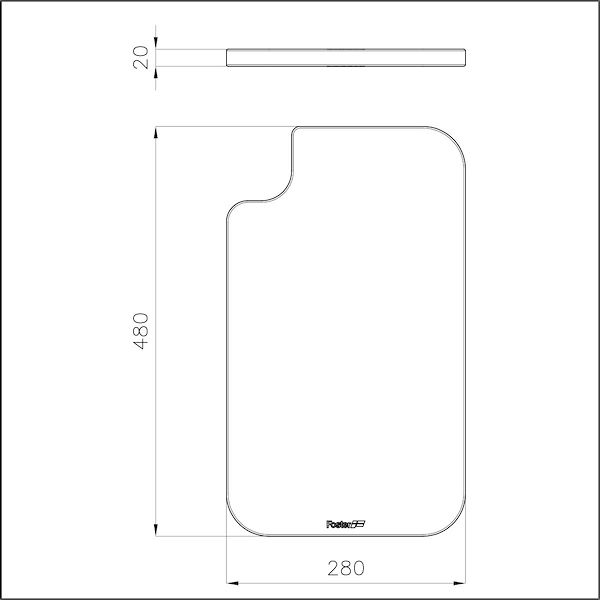 Iroko-wood chopping board