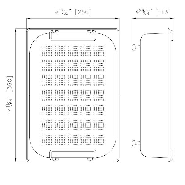 Stainless steel colander
