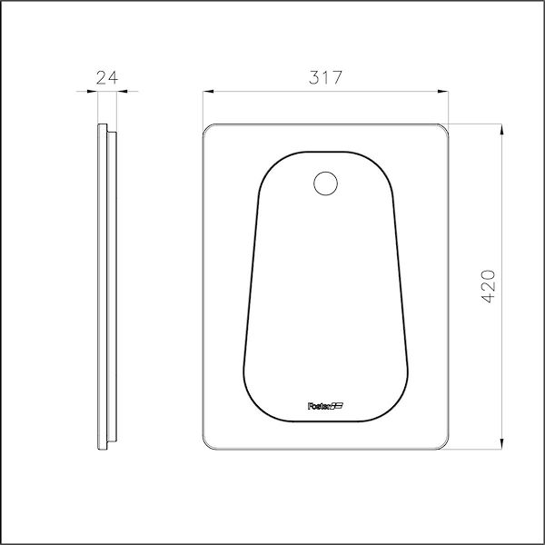 Tagliere Twin in legno Iroko