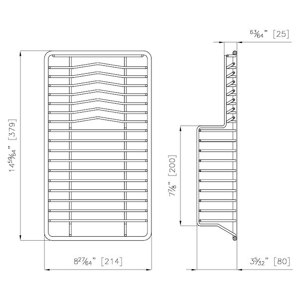Cestello portapiatti inox