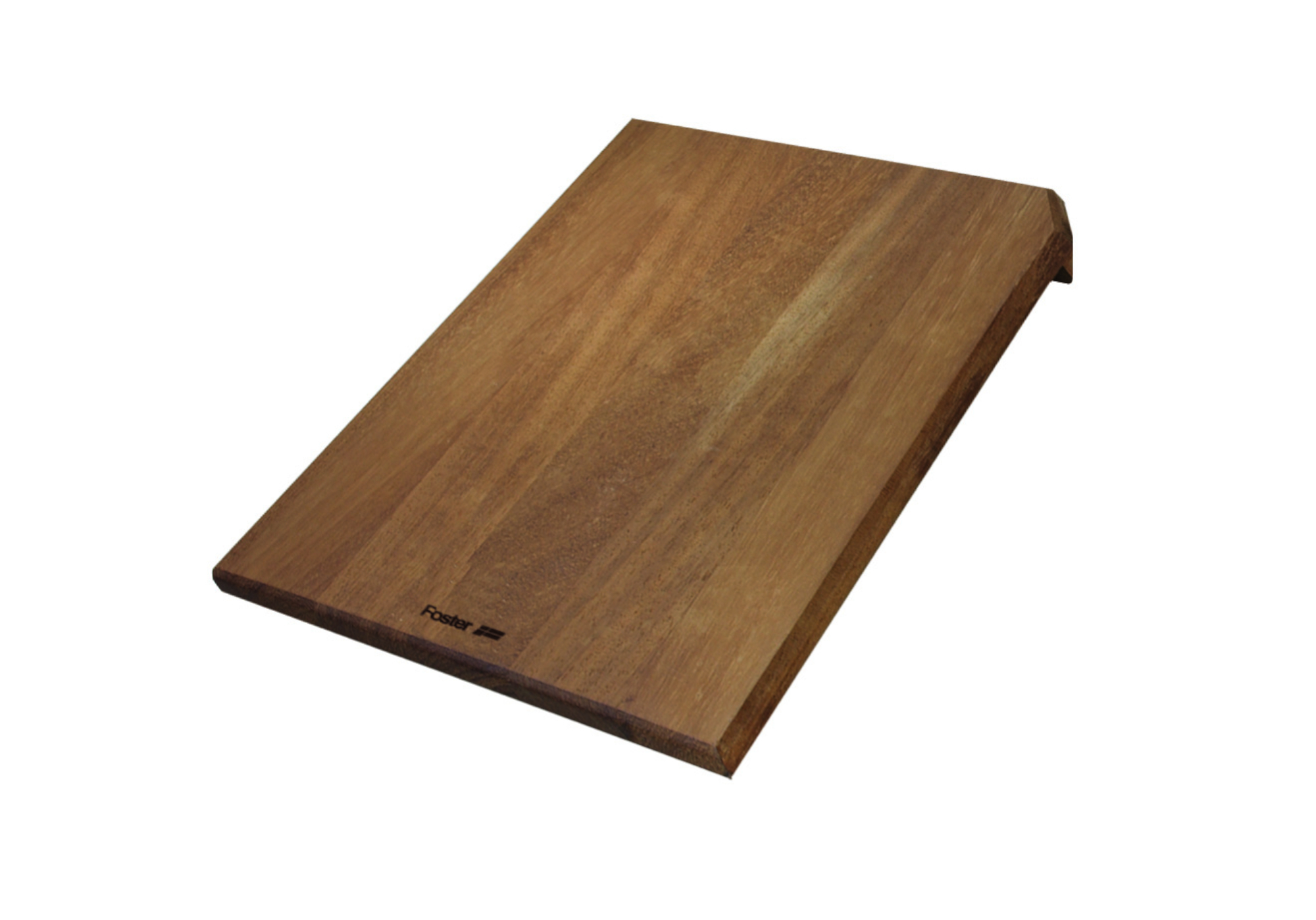 Iroko-wood sliding chopping board